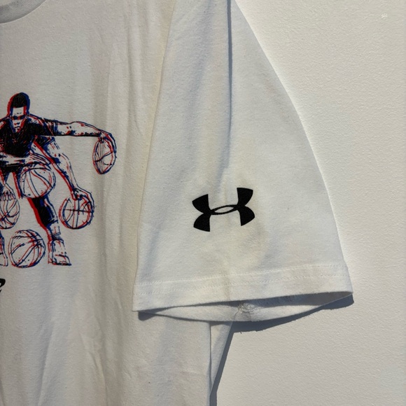 Steph Curry T-Shirt Under Armour Golden State Warriors Dribble 3D White Medium - Picture 5 of 11